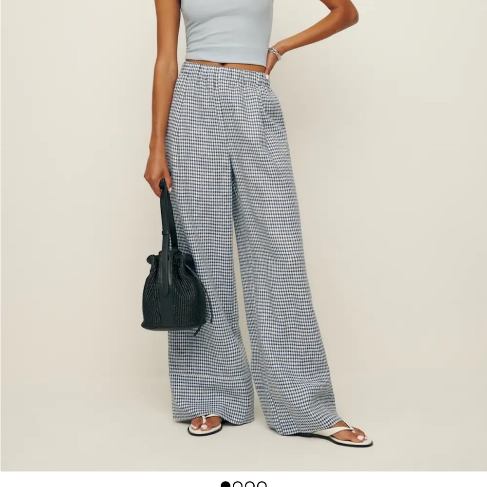 Reformation Fernando wide leg linen pant